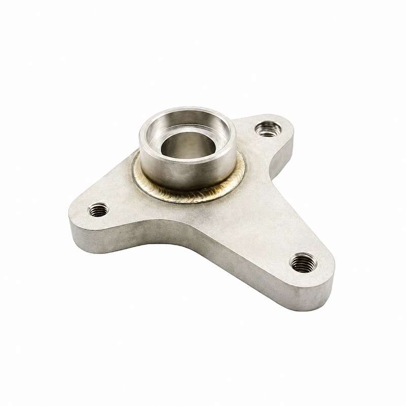 CNC Machined Metal Flange Weldment
